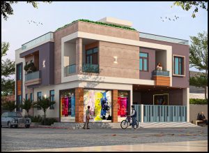 Mixed-Use Project | Plot 45′ × 55′ | Jaipur | Completed